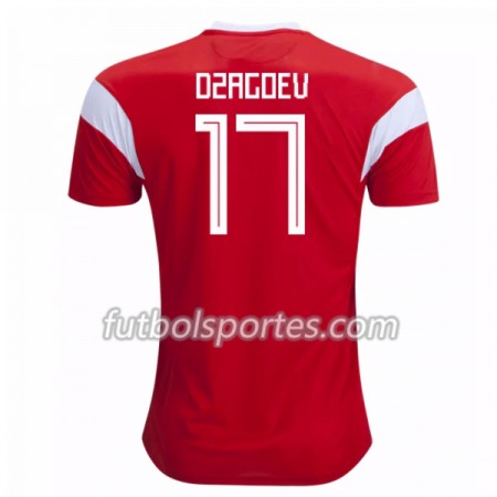 Camisetas Rusia Dzagoev 17 Primera Equipacion Mundial 2018